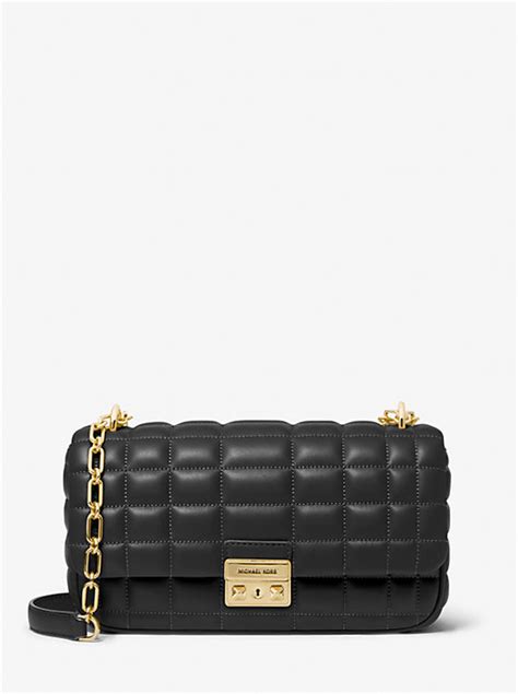 michael kors tribeca|Tribeca Large Quilted Leather Shoulder Bag .